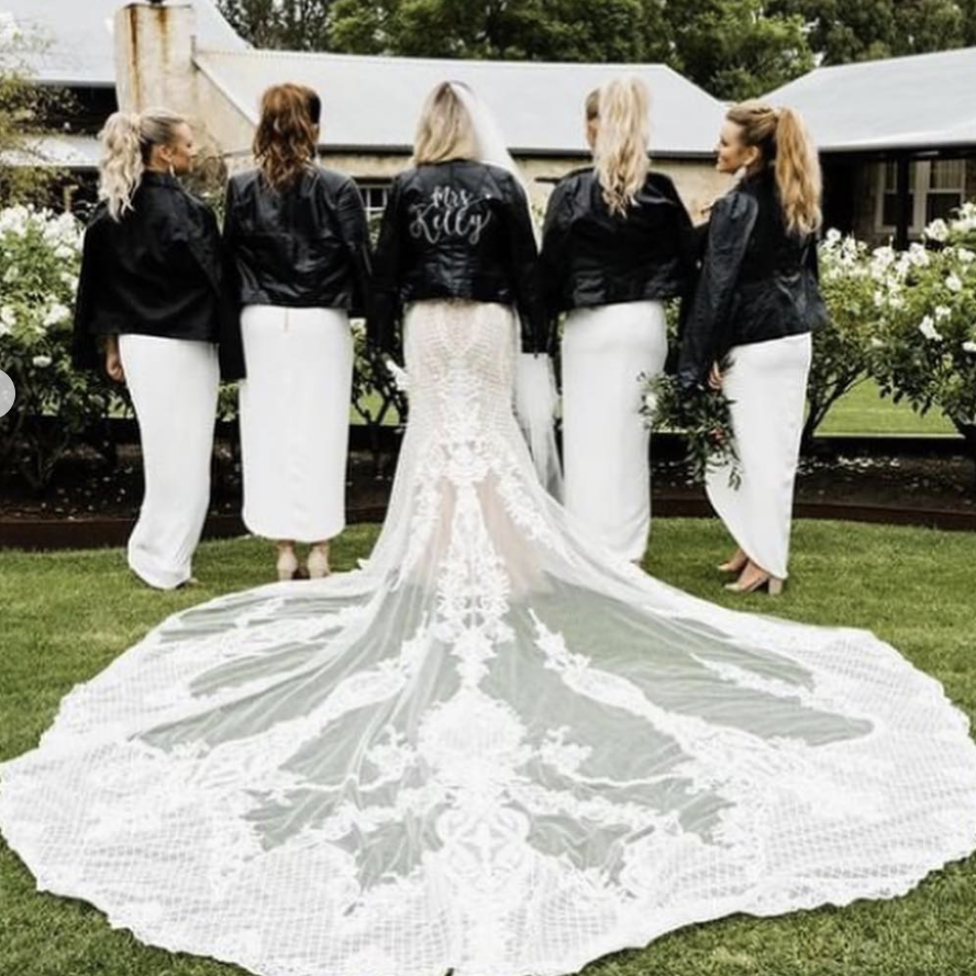 Leather sales jacket personalised