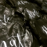 Personalised Black Leather Jacket