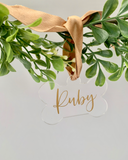 Acrylic Dog Bone Christmas Decoration