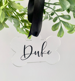 Acrylic Dog Bone Christmas Decoration
