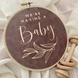 We're Having a Baby Announcement Hoop
