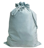 Velvet Santa Sack - Dusty Blue