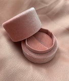 Blush Monogramed Ring Boxes