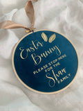 15cm Easter Bunny - Please stop Here Hoop