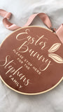 15cm Easter Bunny - Please stop Here Hoop