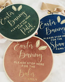 15cm Easter Bunny - Please stop Here Hoop