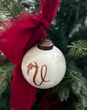 Vintage Brass Bauble Ceramic Glaze