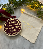 Teacher Gift Luxe Velvet Hoop