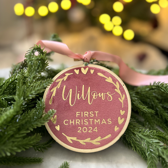 10cm My First Christmas Hoop