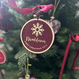 Snowflake Christmas Heirloom Hoop