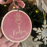 Ballerina First Christmas Heirloom Hoop