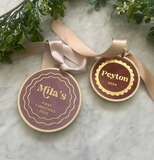 10cm Initial Luxe Velvet Hoop