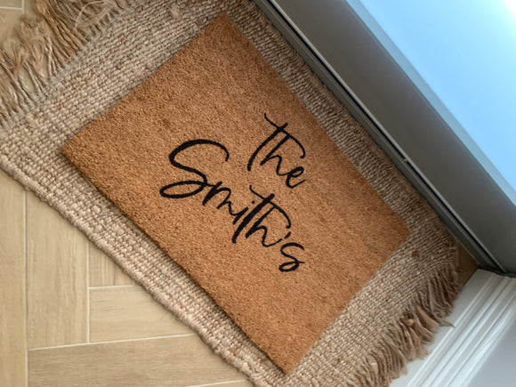 Limited Edition Family Name  Door Mat