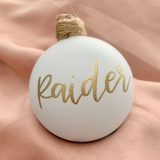 Personalised Matte Glass Bauble