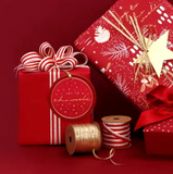 Red Ribbon - "Merry Christmas" Tonal
