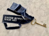Easter Bunnys Magic Key - Navy + Silver