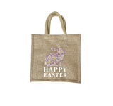 Jute Bunny Hunting Gift Bag