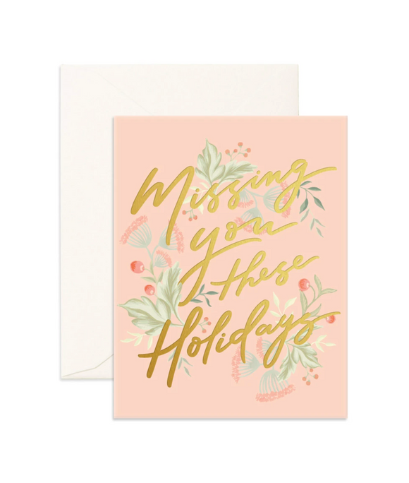 Missing you these holidays Card
