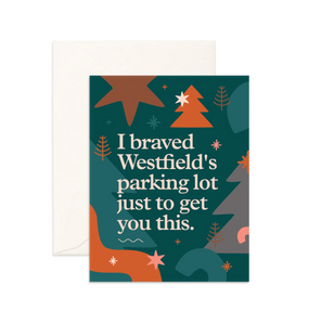 Westfield Parking Lot Greeting Card