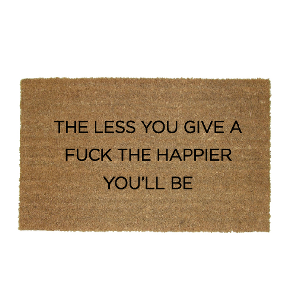 The less you give a fuck doormat