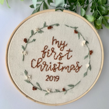 Hand stitched First Christmas Decoration