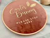 15cm Easter Bunny - Please stop Here Hoop