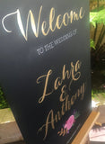 Wedding Welcome Chalkboard Sign