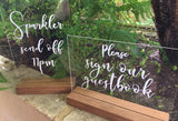 Wooden Block / Stand for Acrylic or Perspex Sign