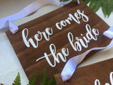 Here comes the bride, and she looks Hot!  Wedding Aisle Sign Package