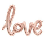 Rose Gold 'Love' Script Balloon