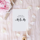 Thank You from the New Mr & Mrs Rose Gold Foil Card