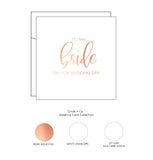 To my Bride/Groom on my Wedding Day Foil Card