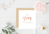 To my Bride/Groom on my Wedding Day Foil Card