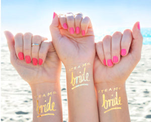 Team Bride Temporary Tattoo