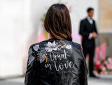 Drunk in love - Floral Leather Jacket