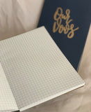 Grey and White Couples Vow Book