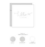 Hello Little One / Newborn Baby Card / Unisex / Foil Card / Greeting Card / Welcome Baby