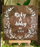 Keepsake Wooden Sign / Personalised wedding gift / wooden wedding sign / customised